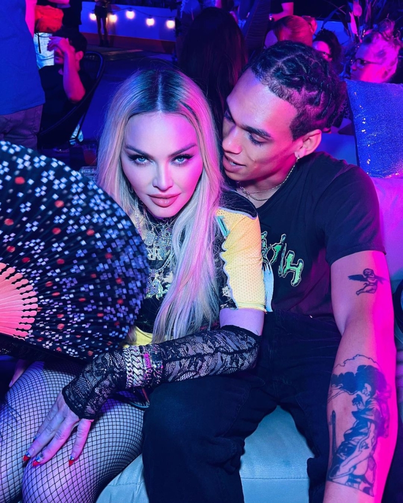 Which celebrity has dated guys half his age?