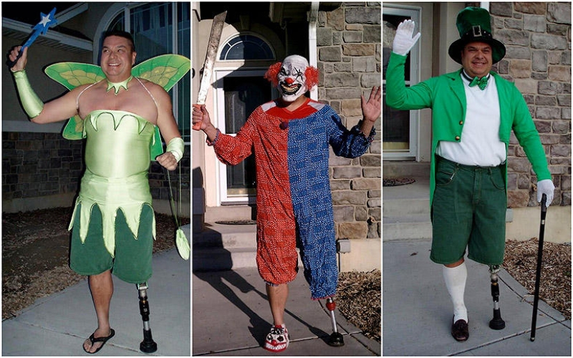 Cheerful dad escorts his son to school or "Don't teach your father to joke" Cheerful dad escorts his son to school or "Don't teach your father to joke"