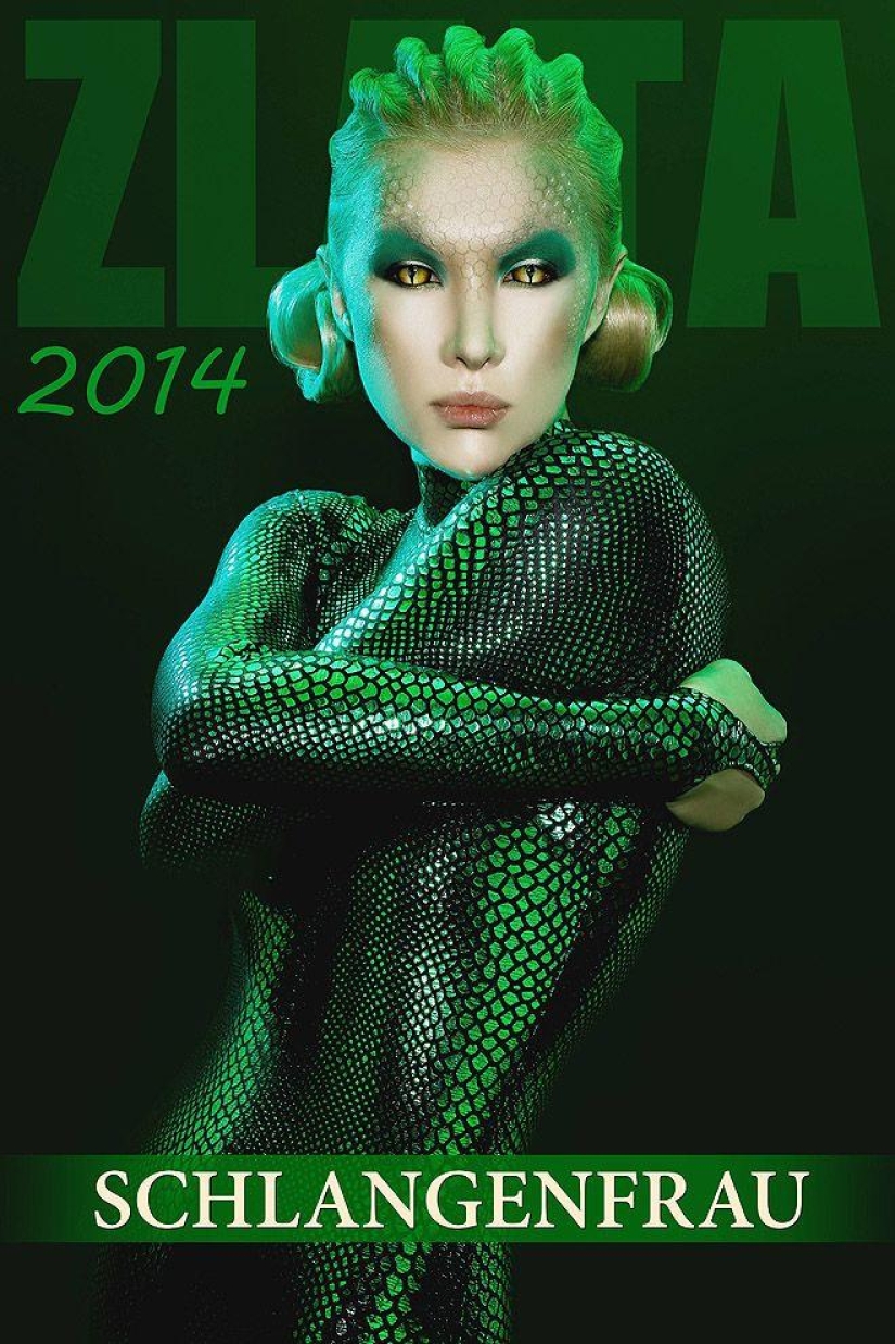 "Chica Serpiente" en el nuevo calendario "Chica Serpiente" en el nuevo calendario