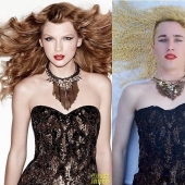 Chico divertido recrea fotos de celebridades en casa