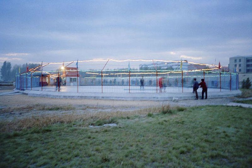 Chinese border between Russia and North Korea