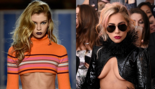 Cleavage on the contrary: the trend for seductive outfits that open the chest from below