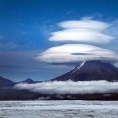 Clouds in Kamchatka that look like a UFO