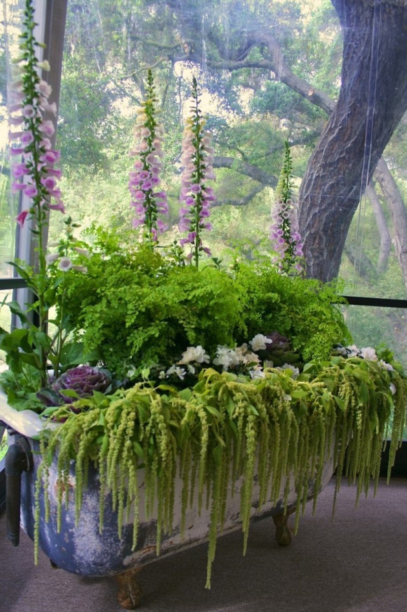 Cómo crear un macizo de flores hermoso e inusual a partir de materiales improvisados: 20 ejemplos