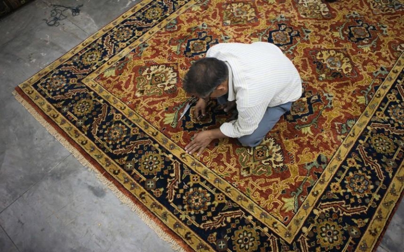 Cómo se hacen las alfombras en la India