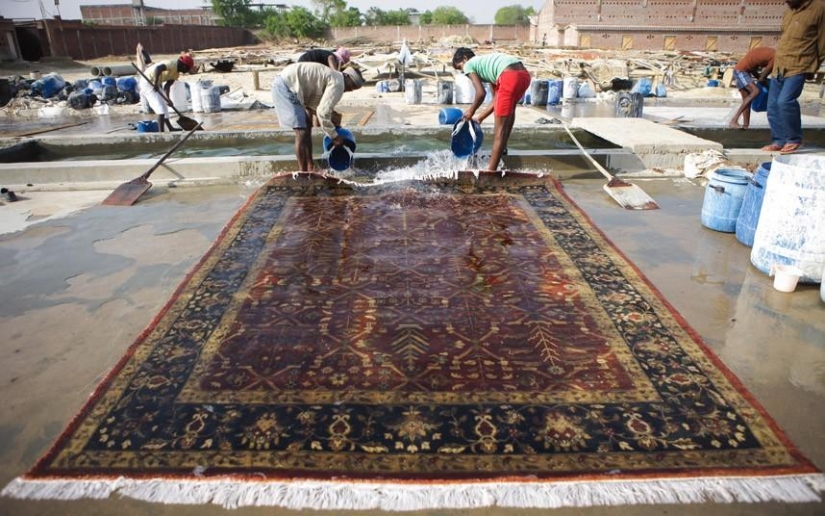 Cómo se hacen las alfombras en la India