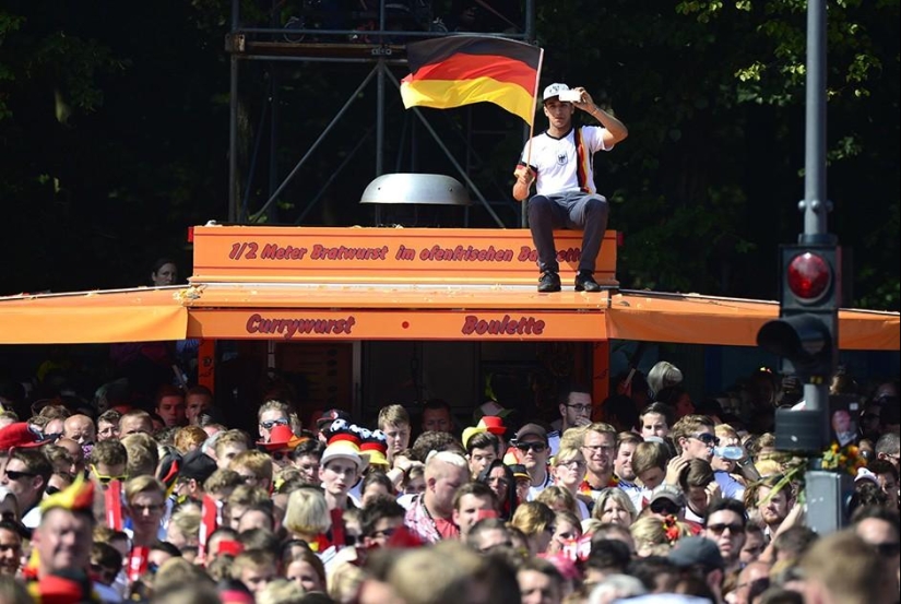 Cómo se recibió en Berlín a los ganadores de la Copa del Mundo 2014 Cómo se recibió en Berlín a los ganadores de la Copa del Mundo 2014