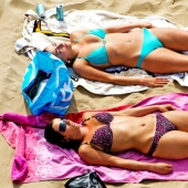 Cómo se ve la playa de Holanda a vista de pájaro