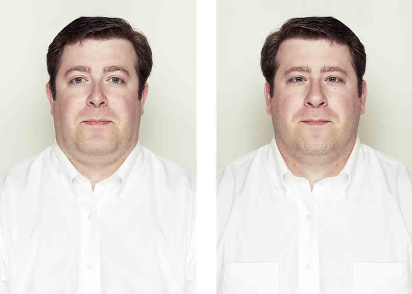 Cómo se ven las caras perfectamente simétricas