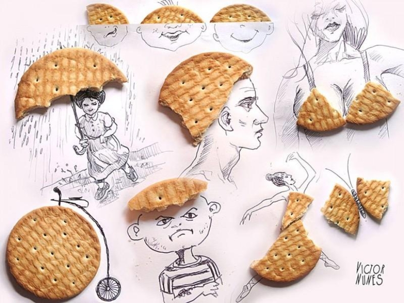 ¿Cómo se ven los dibujos de comida y artículos improvisados? ¿Cómo se ven los dibujos de comida y artículos improvisados?