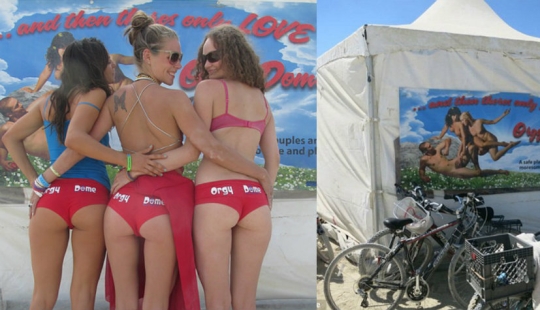 Cómo son las depravadas fiestas sexuales en la "Cúpula de las Orgías" en el festival de Nevada