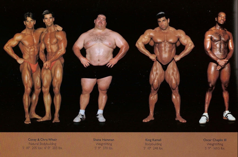 ¿Cómo son los cuerpos de los atletas?