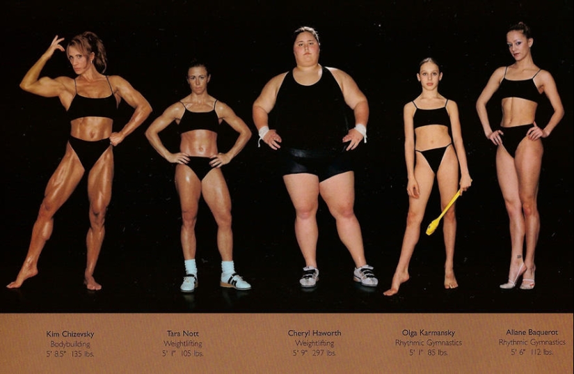 ¿Cómo son los cuerpos de los atletas?