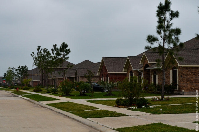 Como son las zonas residenciales en USA