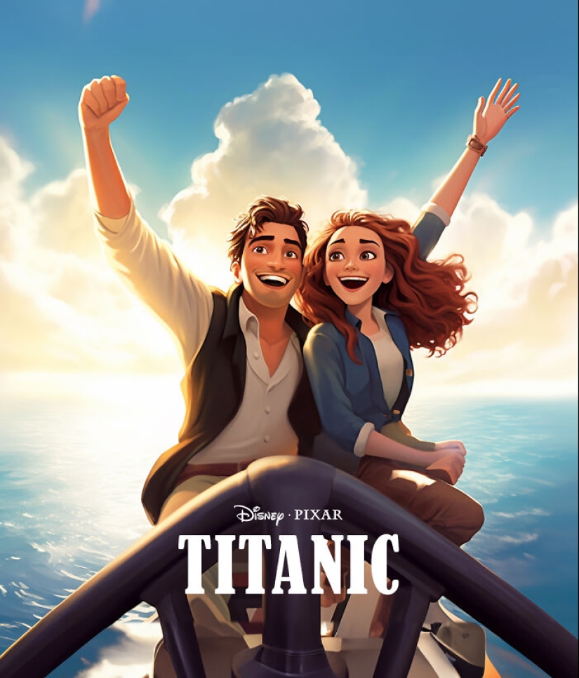 Con la ayuda de Photoshop y la IA, reinventé películas famosas al estilo Pixar de Disney