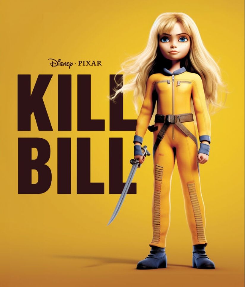 Con la ayuda de Photoshop y la IA, reinventé películas famosas al estilo Pixar de Disney