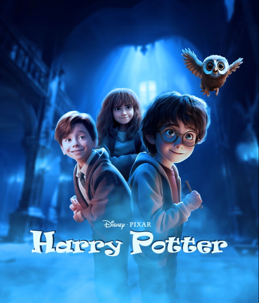 Con la ayuda de Photoshop y la IA, reinventé películas famosas al estilo Pixar de Disney