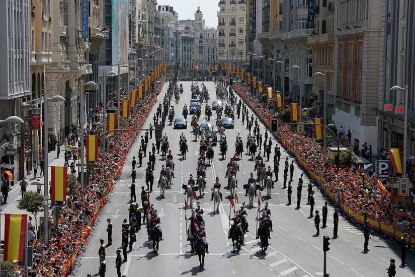Coronation of the new monarch of Spain