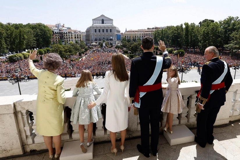 Coronation of the new monarch of Spain