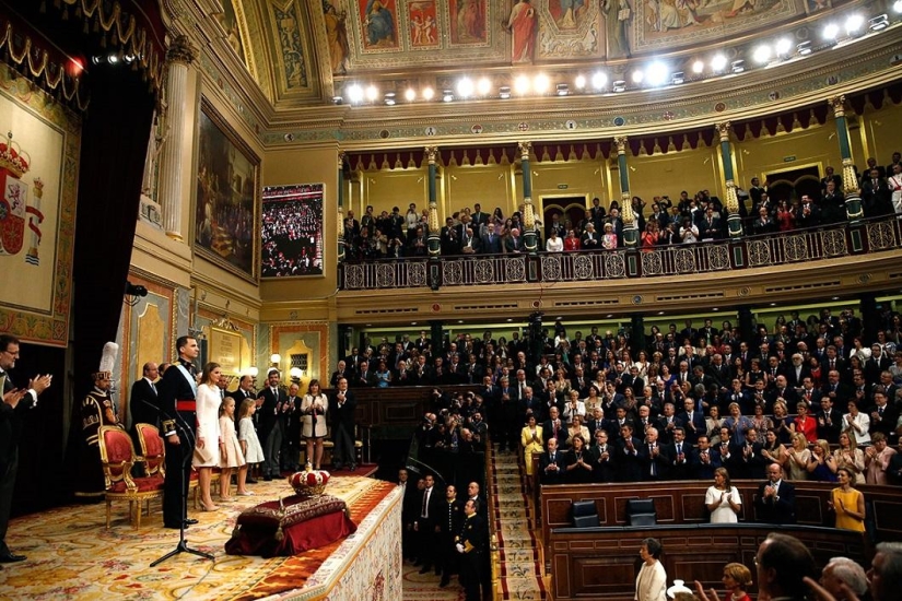 Coronation of the new monarch of Spain