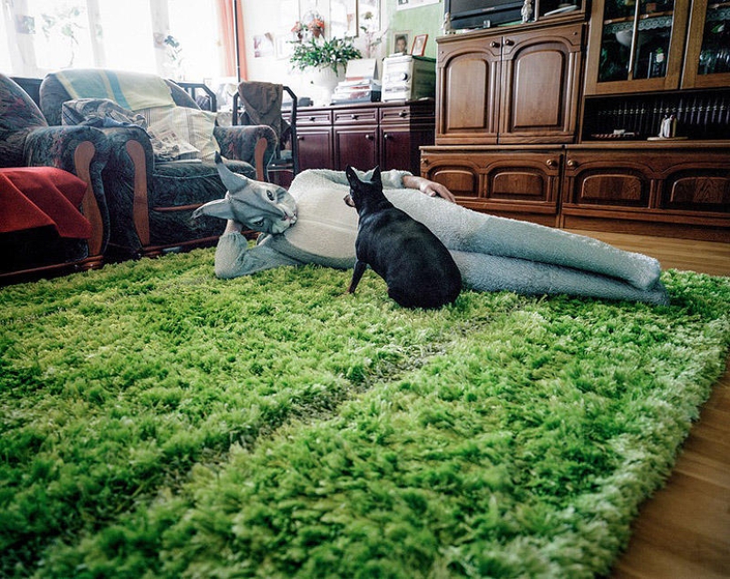 Cosplayers at home Cosplayers at home