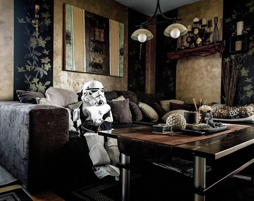 Cosplayers at home Cosplayers at home