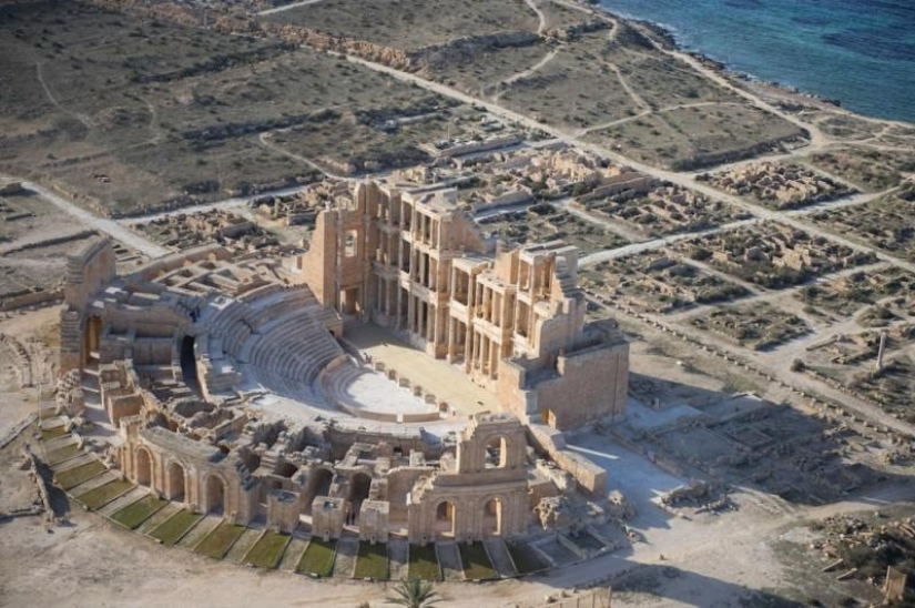Costa libia desde el aire Costa libia desde el aire