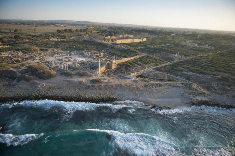 Costa libia desde el aire Costa libia desde el aire