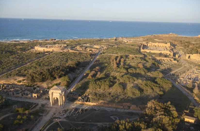 Costa libia desde el aire Costa libia desde el aire