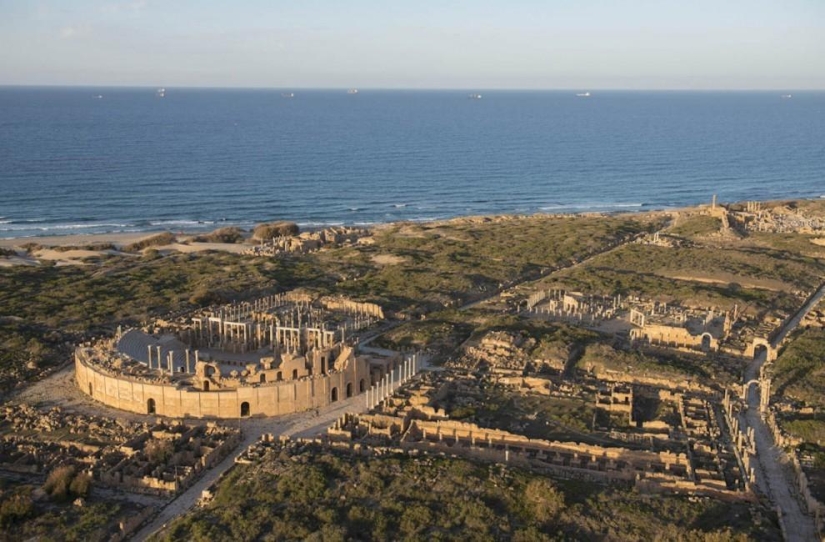 Costa libia desde el aire Costa libia desde el aire