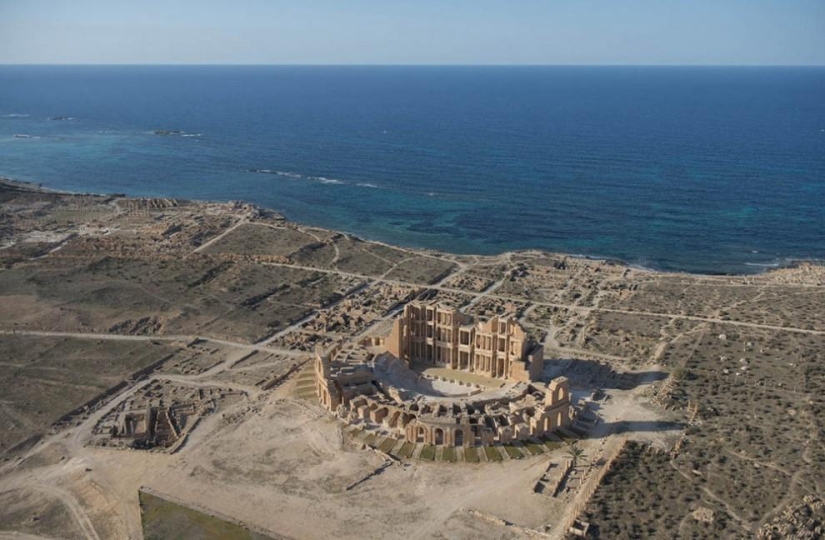 Costa libia desde el aire Costa libia desde el aire