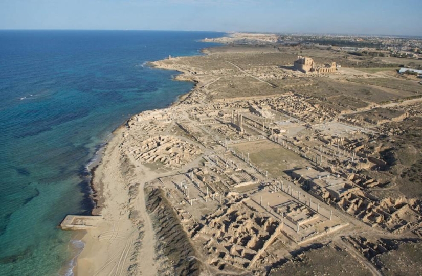 Costa libia desde el aire Costa libia desde el aire