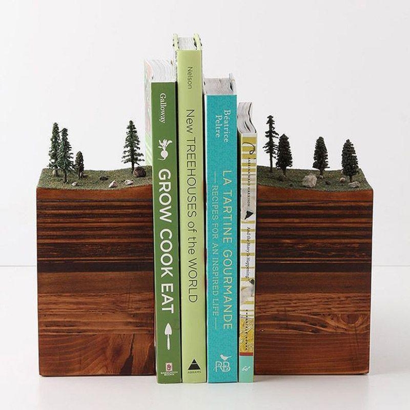 Creative on the bookshelf