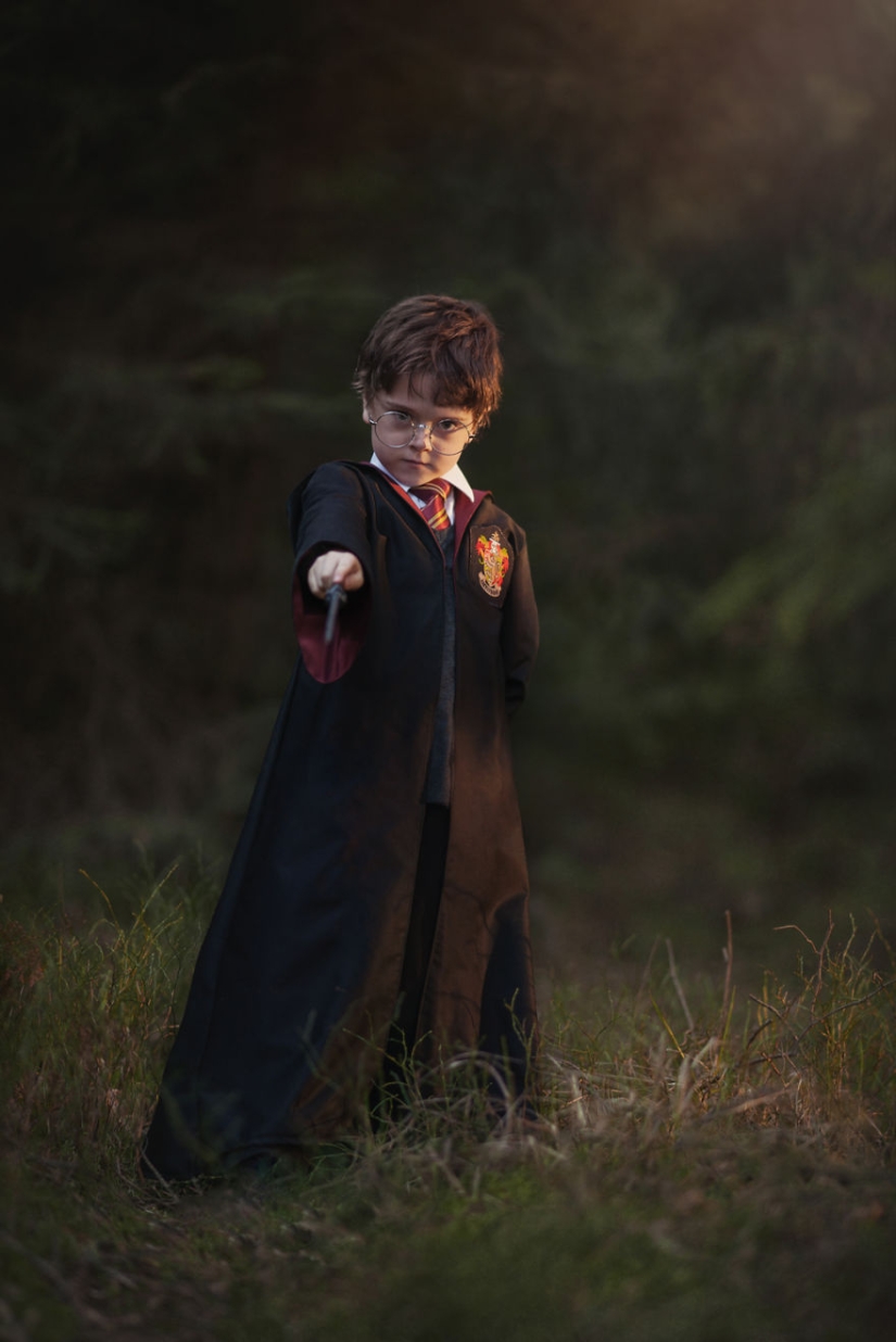 Creative photos of children in fabulous images