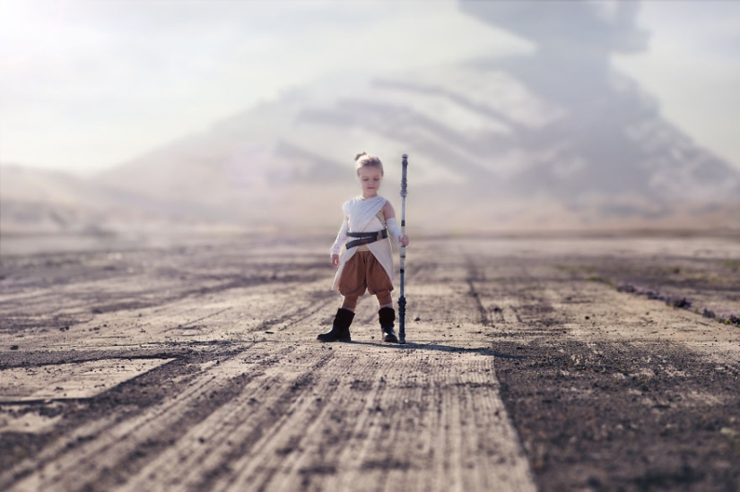 Creative photos of children in fabulous images