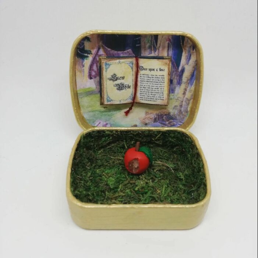 Creo miniaturas, y aquí hay 9 maletas diminutas que representan personajes de libros que amo