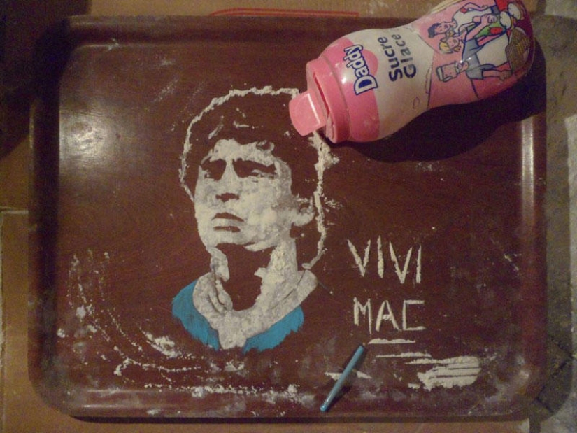 Cuadros rápidos pintados con bebidas y comida. Cuadros rápidos pintados con bebidas y comida.