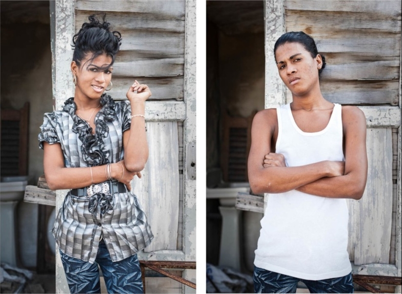 Cuban transsexuals — before and after sex change
