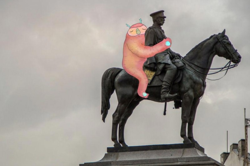 Cute and lazy: Bulgarian illustrator&#39;s monsters that have taken over the whole city