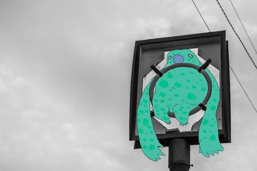 Cute and lazy: Bulgarian illustrator&#39;s monsters that have taken over the whole city