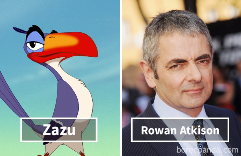 Cuyas voces fueron pronunciadas por los personajes de los dibujos animados occidentales en el original