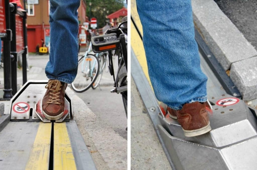 Cyclist lift in Norway Cyclist lift in Norway