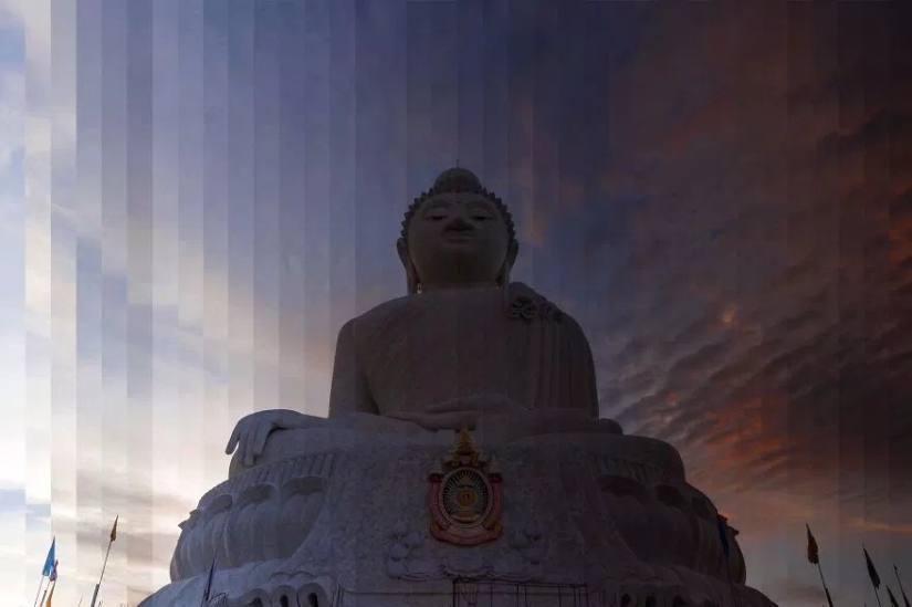 Día y noche en una sola imagen. Impresionantes tomas de monumentos famosos en un formato inusual