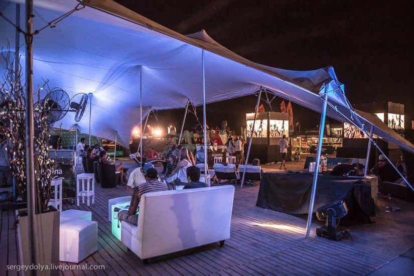 Dakar 2014. Night in Bivouac