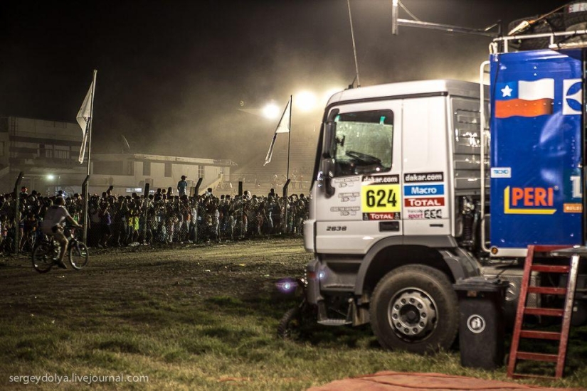Dakar 2014. Night in Bivouac