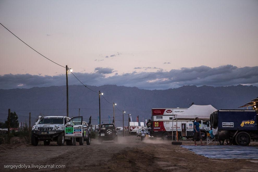 Dakar 2014. Night in Bivouac