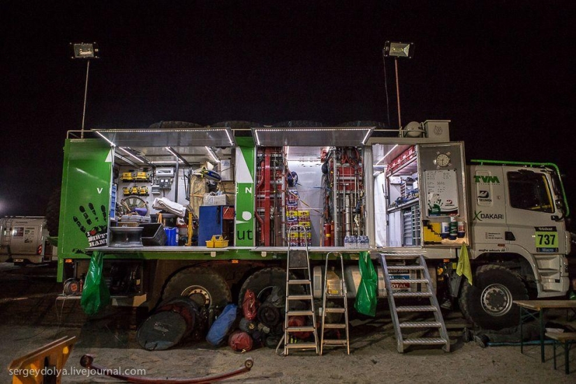 Dakar 2014. Noche en vivac
