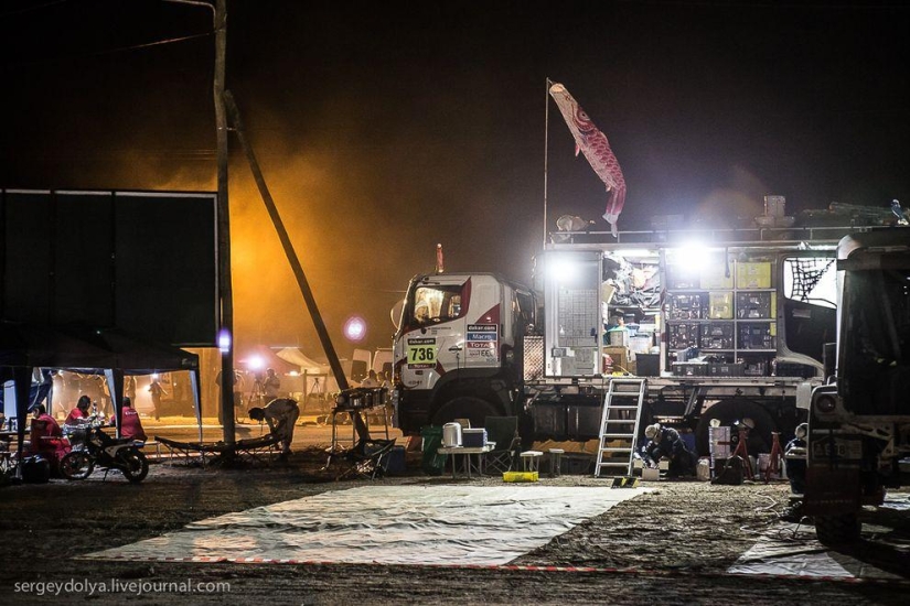 Dakar 2014. Noche en vivac