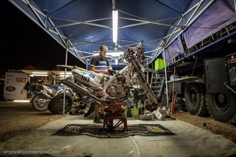 Dakar 2014. Noche en vivac