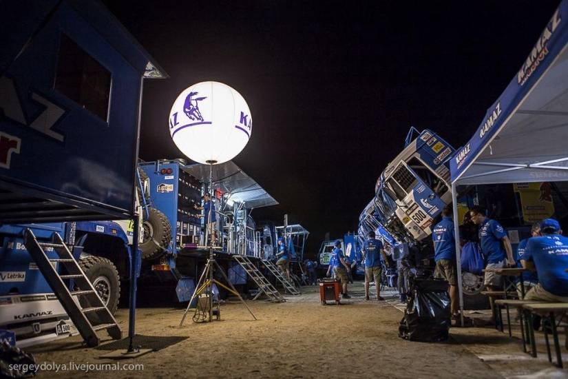 Dakar 2014. Noche en vivac